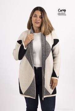 Immagine di CURVY GIRL SOFT CARDIGAN WITH CASHMERE